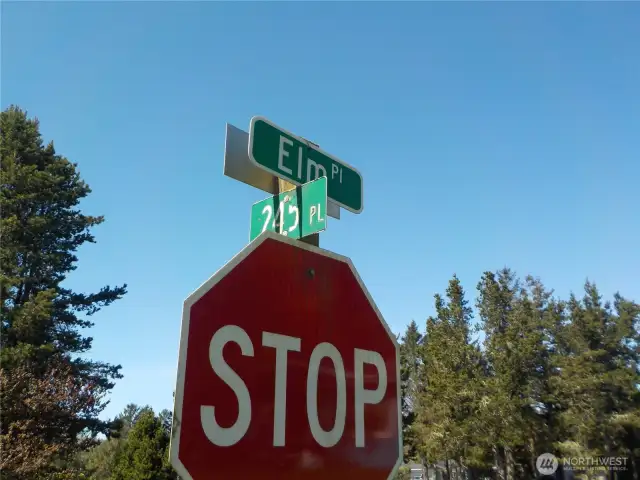 SANDRIDGE TO 245TH, LEFT AT ELM TO HOME