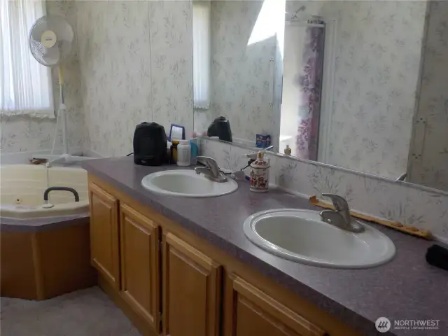 PRIMARY BATH TUB & SEP SHOWER