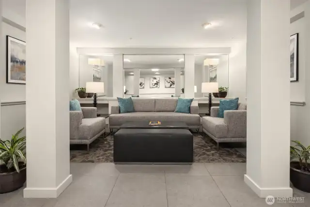 Luna Court entryway lobby.