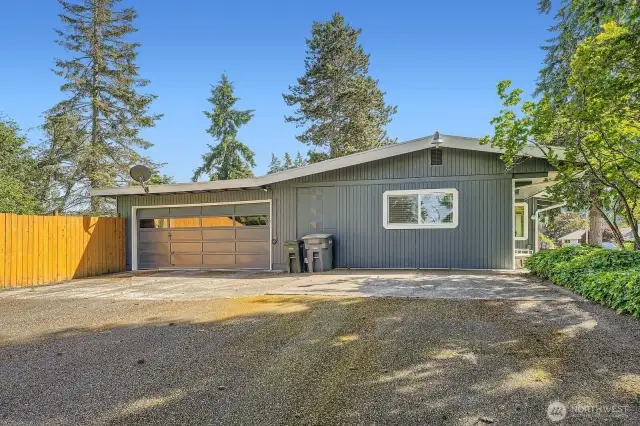Attached Two Car Garage