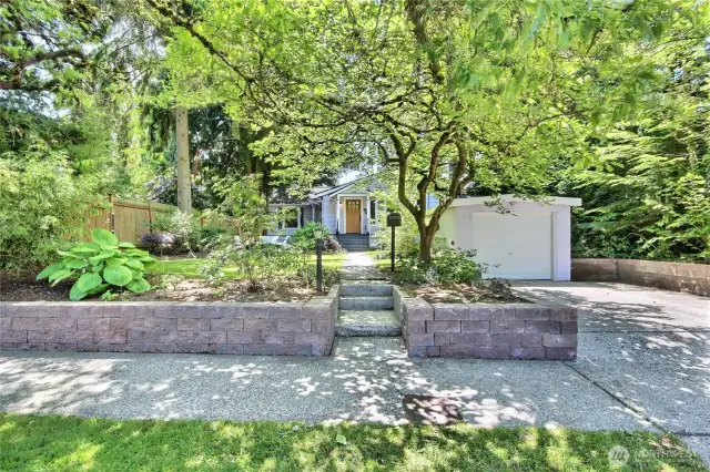 Driveway wide enough for 2 cars plus the attached garage
