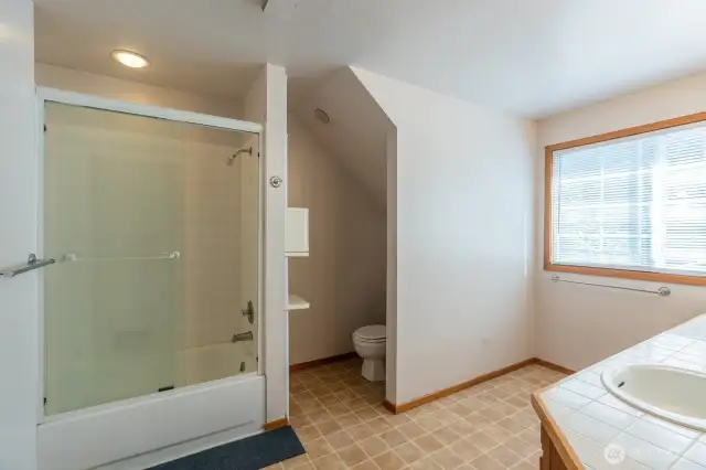 5 piece bath in master suite
