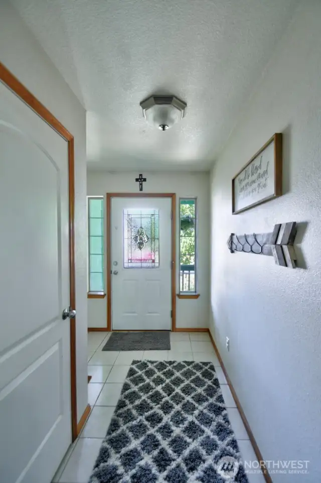 Entry to the house. The den/office is to the left of the front door in this photo.