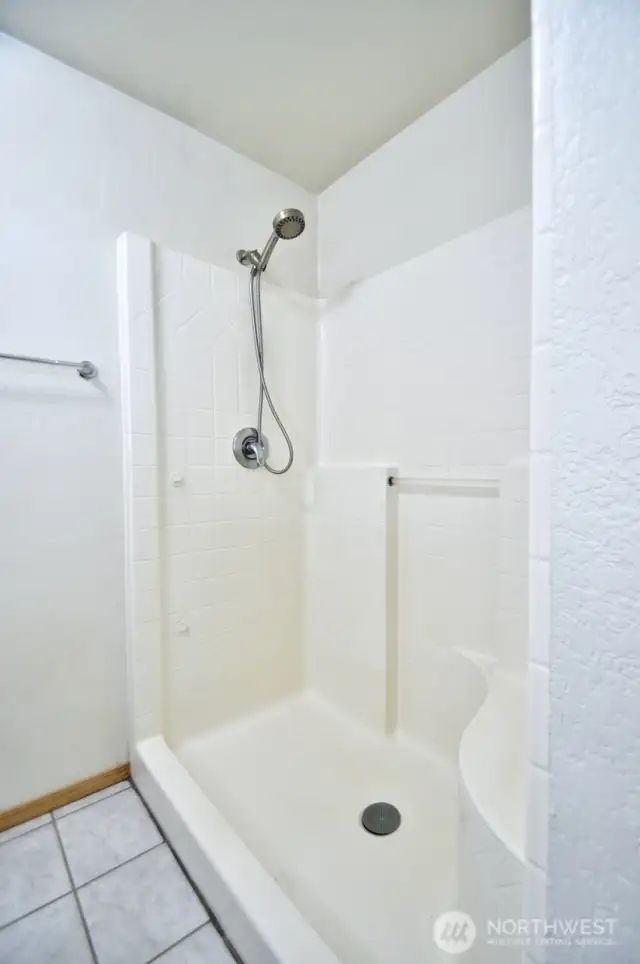 Primary shower.