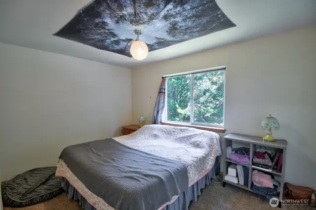 3rd bedroom on the back of the house has a view of the property.