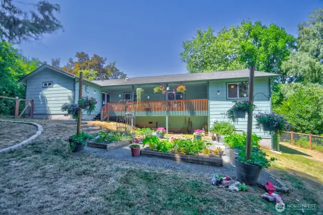View of the back of the house.