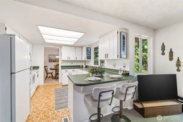 unit 1 kitchen with eating space