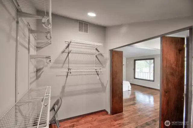 Primary walk-in closet