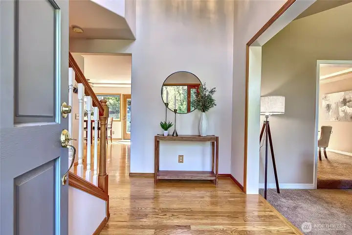 Tall ceilings make this space feel spacious!