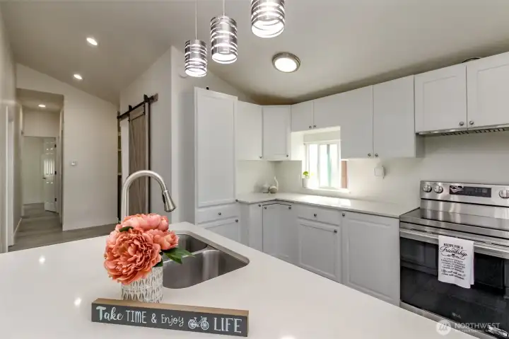 Remodeled kitchen