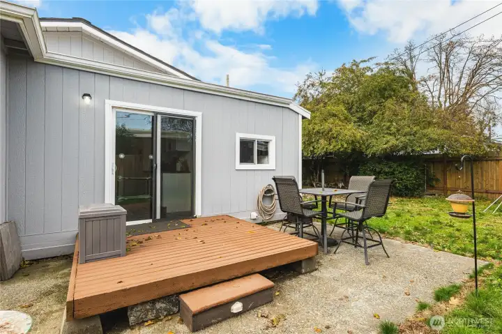 New Back Deck, Slider and Windows