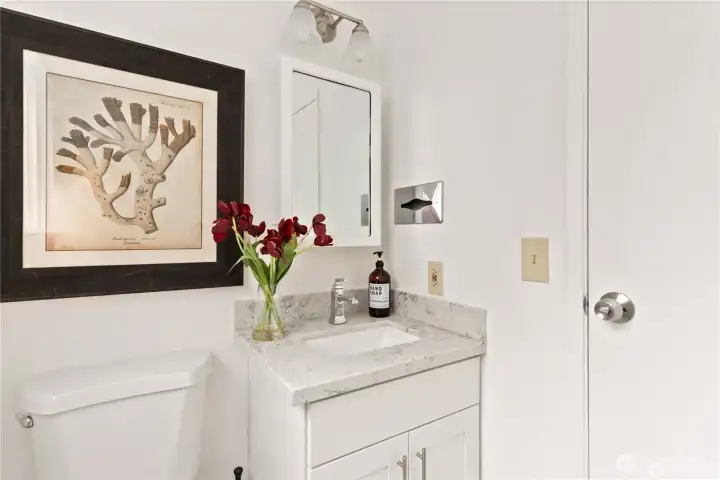 Half Bathroom Powder Room on Main Floor