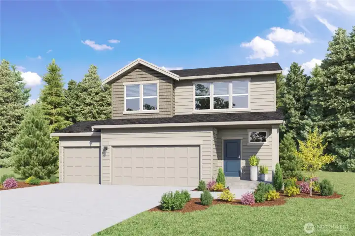 Rendering is representational. Actual home is under construction and colors and finishes will vary. See site agent for details.