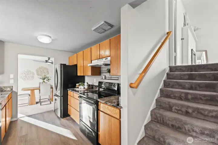 Come upstairs to your family room off the primary bedroom.