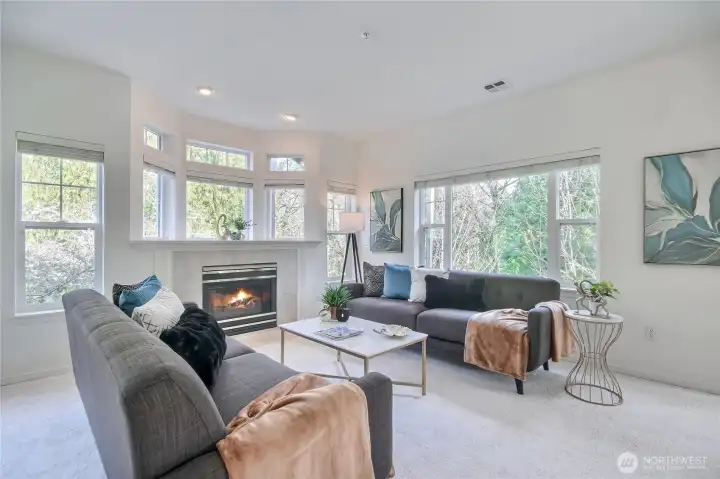 Enjoy your gas fireplace for cozy evenings