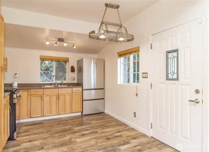 Great overall kitchen space with room for a small island or dining table.