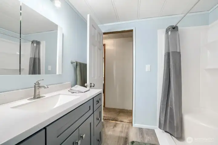 Updated main bathroom