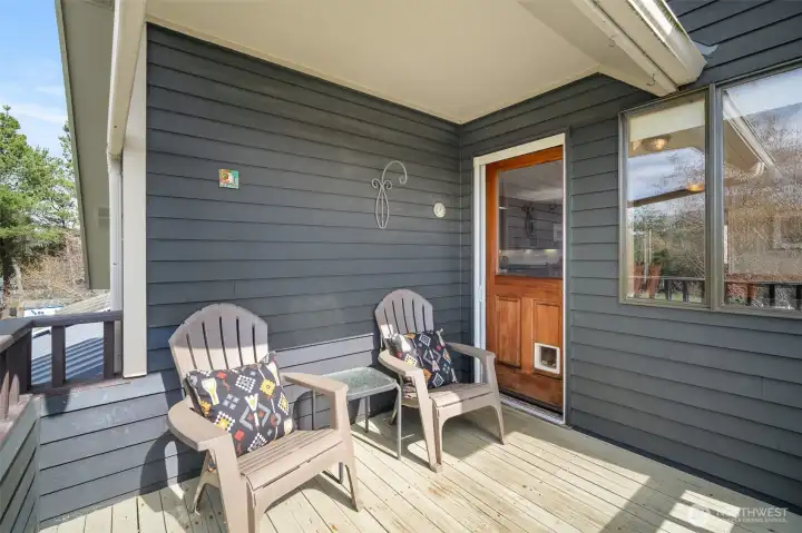 Deck off living space