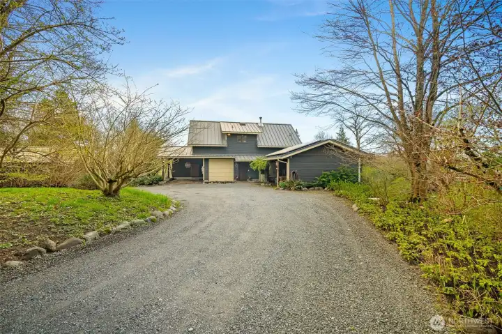 Driveway to main home