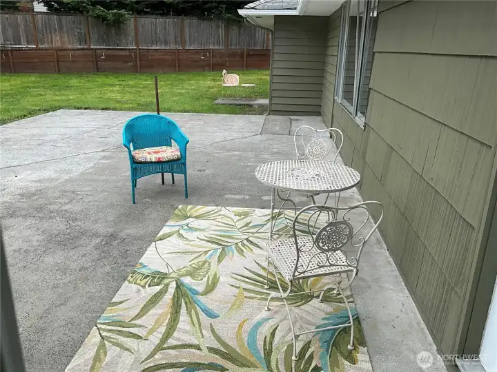 Rear yard view off Unit 1