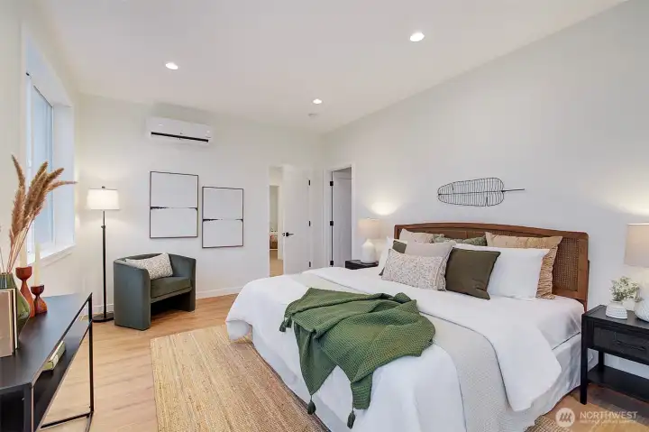 Top floor primary bedroom