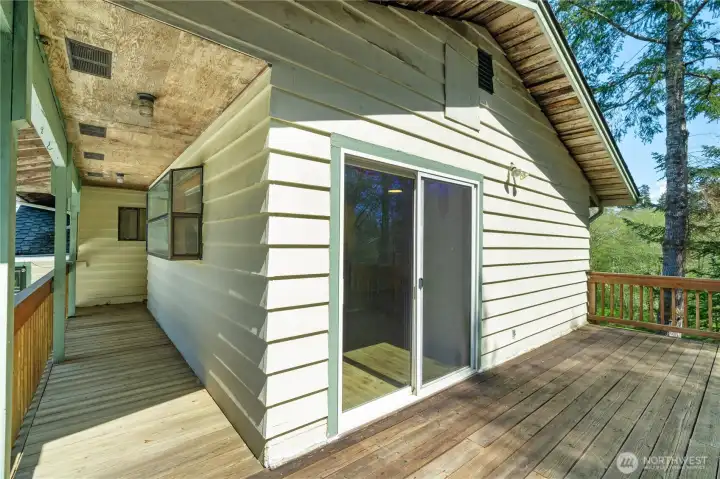 Private deck off primary