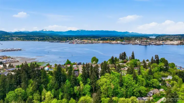 Less than a hop skip and a jump to the puget sound