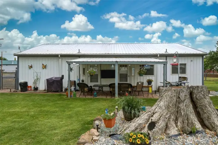 Front Door Access With Covered Patio