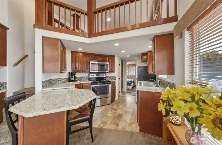 Tiny House Kitchen, Dining and Loft