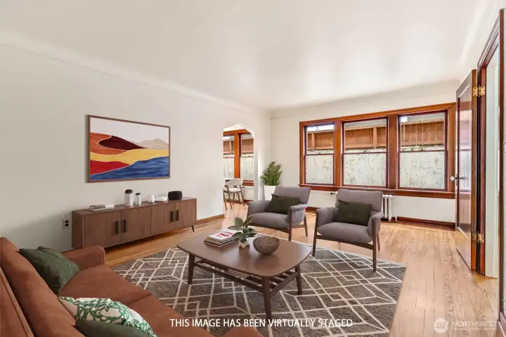 Beautiful, original wood wrapped windows! Beautiful, original wood wrapped windows!