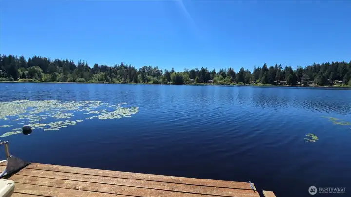 View of the lake.