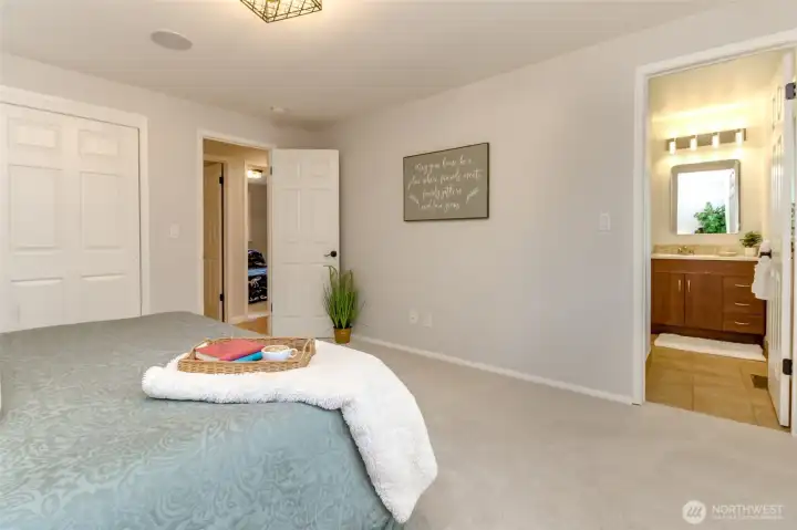 The primary suite includes an ensuite bathroom for added comfort and convenience.