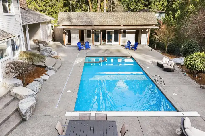 Below ground pool!