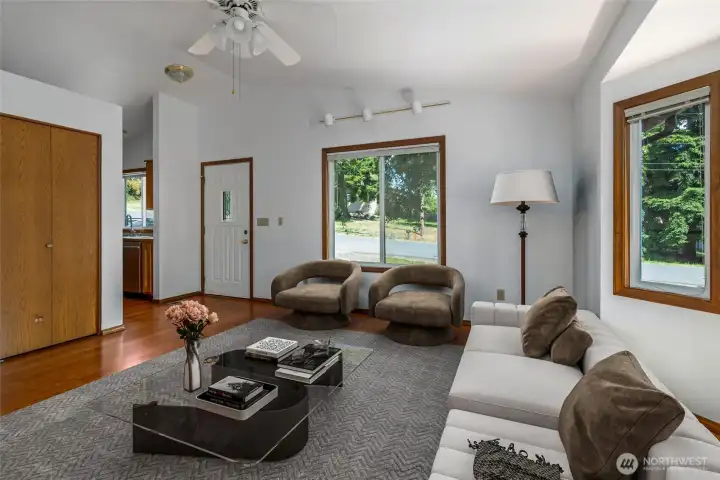 Living Room virtually staged