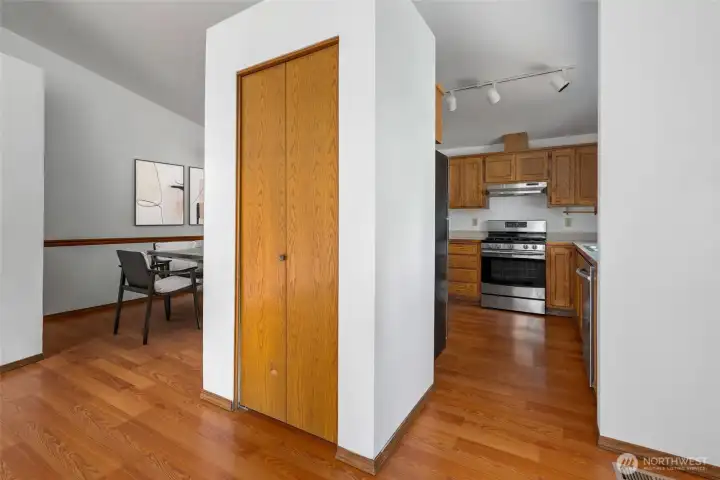view of kitchen from living room
