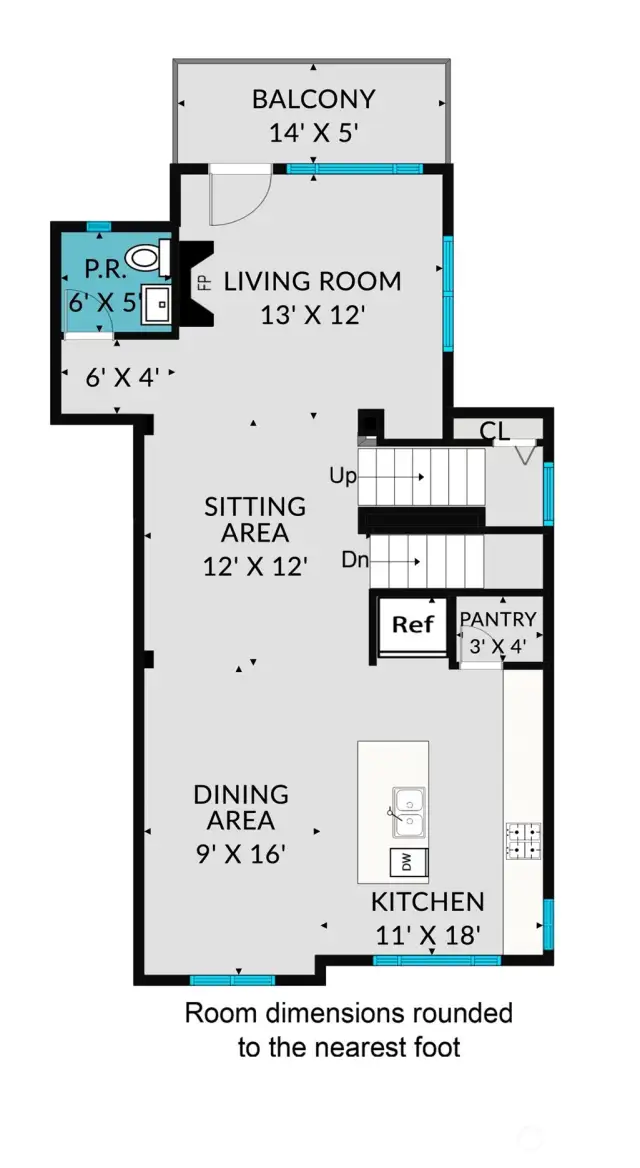 Main Level Floor Plan