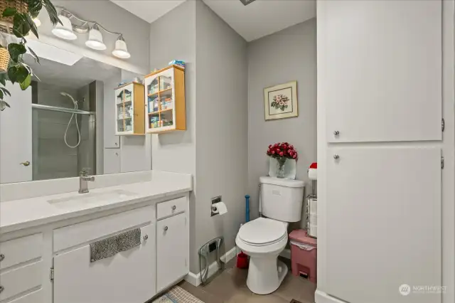 Shared bathroom upper level