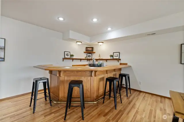 Downstairs wet bar