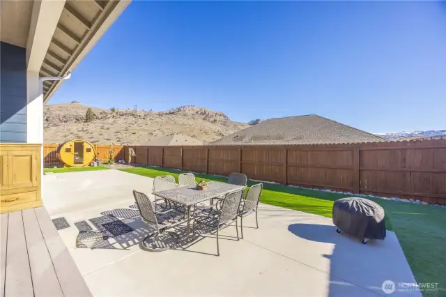 Huge patio