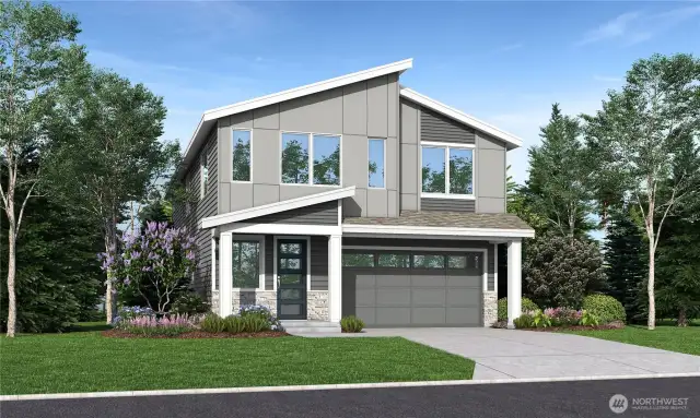 Plans & elevations are artist renderings only; may not accurately represent the actual condition of a home as constructed.  May contain options, colors, or features which are not standard.