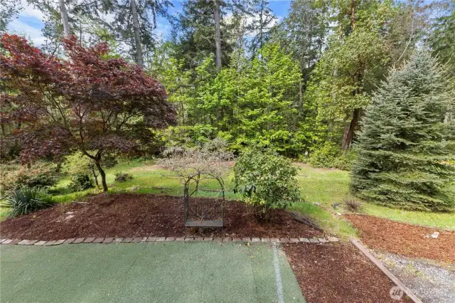 Enjoy the Privacy and Gardens!