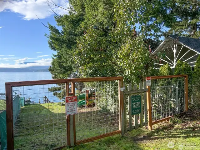 Beach access gate