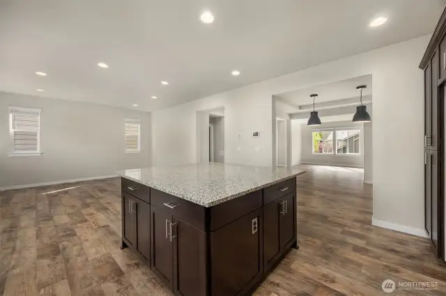 Kitchen is Open to the Family & Dining Room