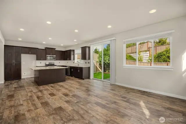 Family Room Off the Kitchen