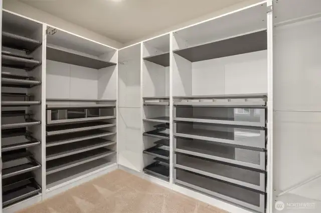 Custom Designed Closet Organizers in Primary