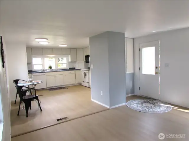 KITCHEN WITH EATING AREA, ALL NICELY UPDATED.