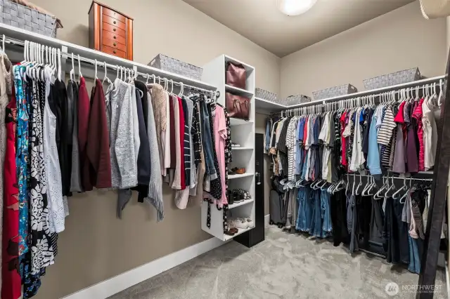 Walk-in closet will store all your clothes!