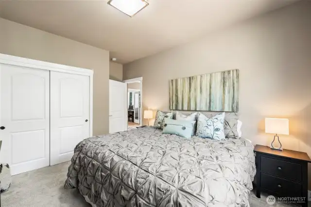 Bedroom #2 at the front of this home
