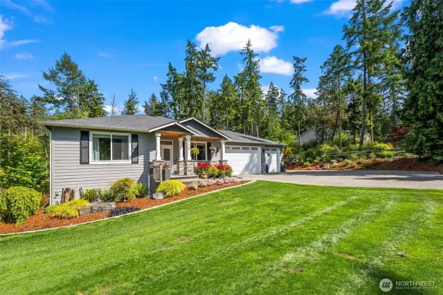 All the special touches that one would want - including cedar soffits and stone-based pillars.