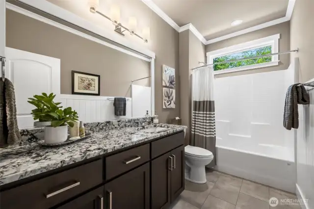 The guest bathroom